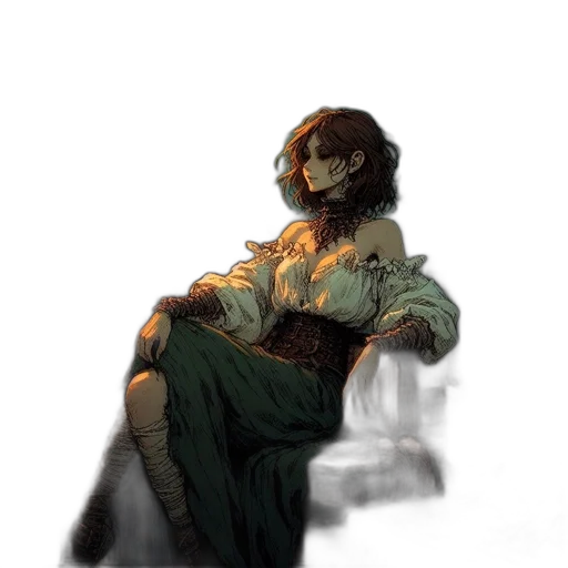 staff, dress, mask, creature transparent PNG cut-out