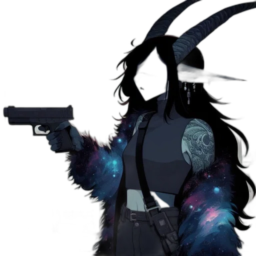 weapon, staff, jacket, mask transparent PNG cut-out