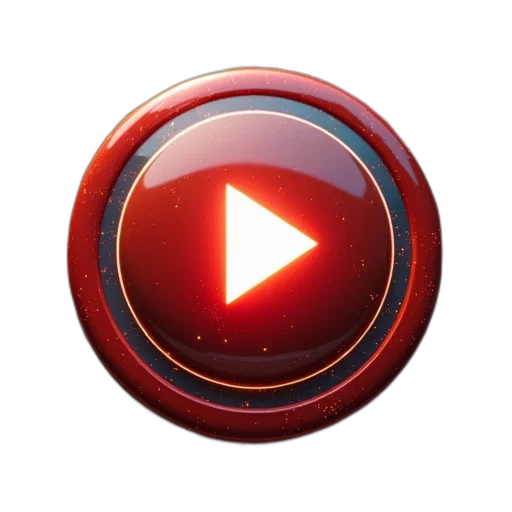 robot, 3d render, red, round transparent PNG cut-out