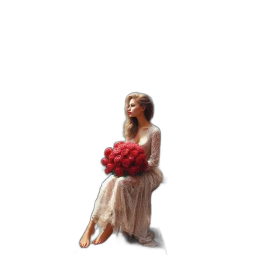 dress, flower, jewelry, crown transparent PNG cut-out
