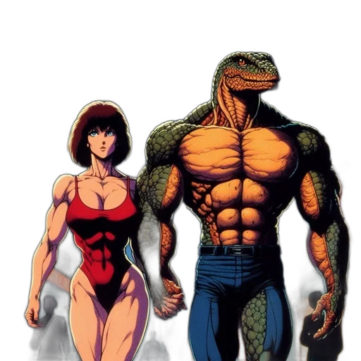 comic book art, concept art, pixel art, fantasy art transparent PNG cut-out