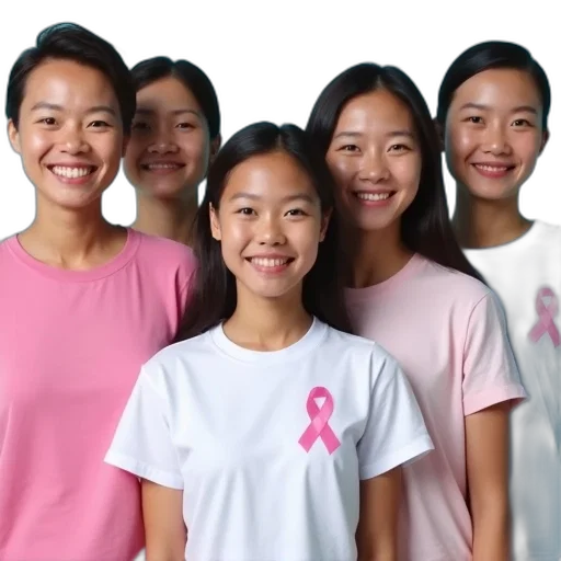 group, five, individuals, wearing transparent PNG cut-out