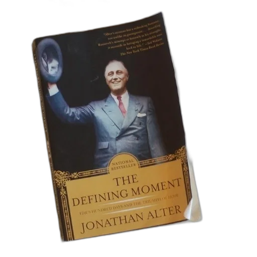 book, titled, defining, moment transparent PNG cut-out