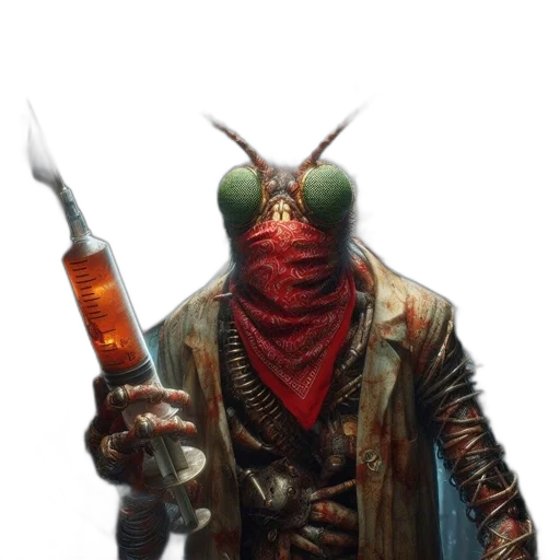 staff, mask, jacket, sword transparent PNG cut-out