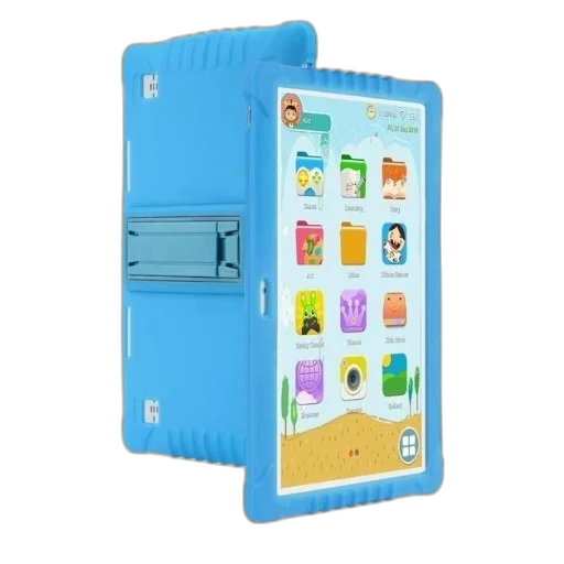 blue, tablet, case, stand transparent PNG cut-out