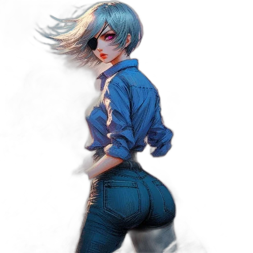jacket, concept art, comic book art, anime transparent PNG cut-out