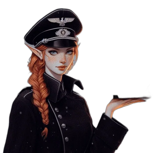 staff, hat, face, fantasy art transparent PNG cut-out