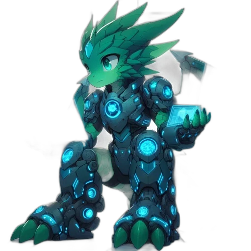 robot, dragon, creature, weapon transparent PNG cut-out