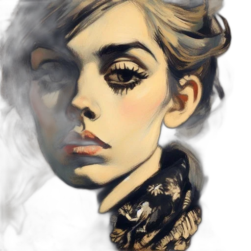 face, mask, dress, photorealistic transparent PNG cut-out