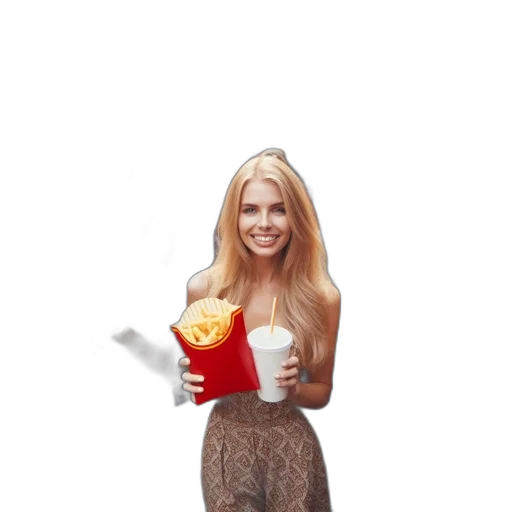 dress, food, photorealistic, 3d render transparent PNG cut-out
