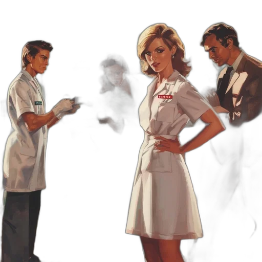 dress, staff, concept art, comic book art transparent PNG cut-out
