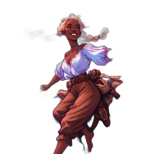 dress, staff, concept art, fantasy art transparent PNG cut-out