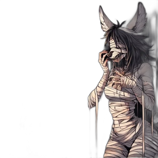 mask, staff, creature, animal transparent PNG cut-out