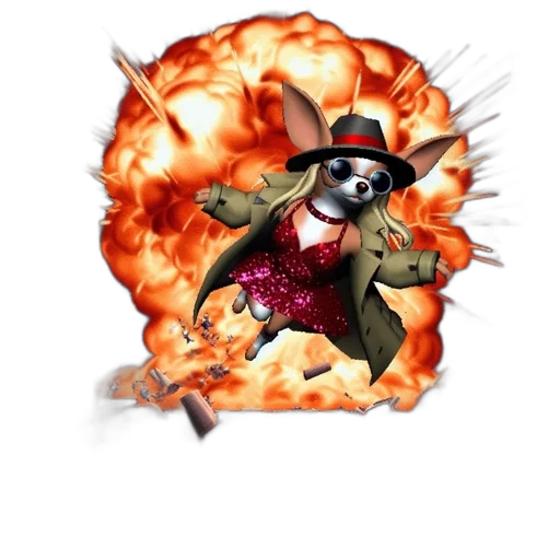 jacket, weapon, hat, mask transparent PNG cut-out