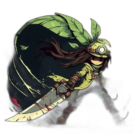 staff, weapon, creature, mask transparent PNG cut-out