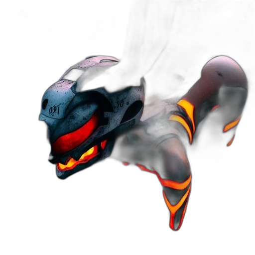 dragon, creature, mask, robot transparent PNG cut-out