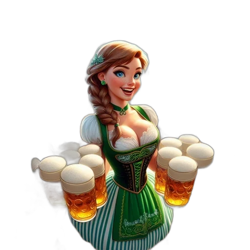 food, bottle, 3d render, fantasy art transparent PNG cut-out