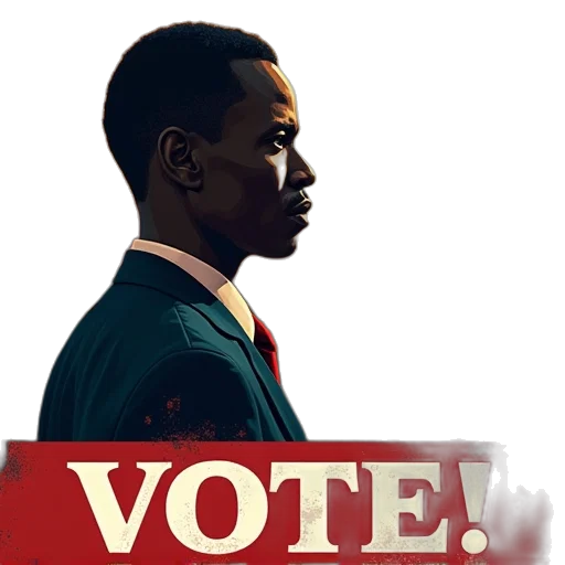 concept art, vote, poster, political transparent PNG cut-out
