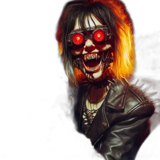 face, mask, jacket, concept art transparent PNG cut-out