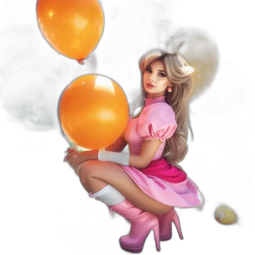 dress, staff, 3d render, concept art transparent PNG cut-out