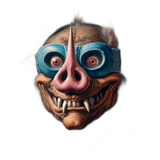 mask, face, creature, animal transparent PNG cut-out