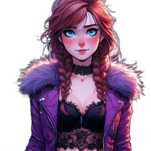 jacket, dress, fantasy art, watercolor transparent PNG cut-out