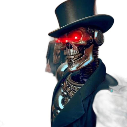robot, mask, face, staff transparent PNG cut-out