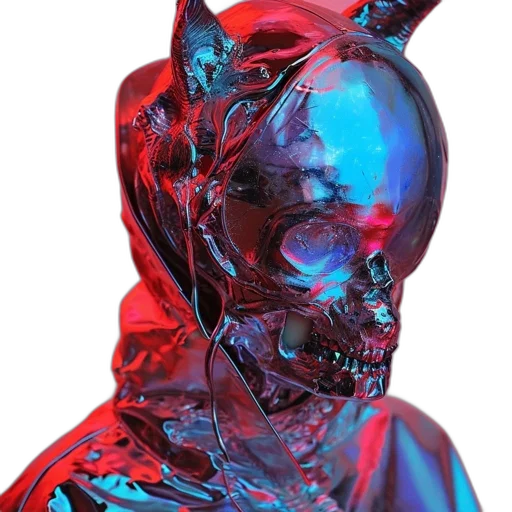 mask, face, creature, bottle transparent PNG cut-out