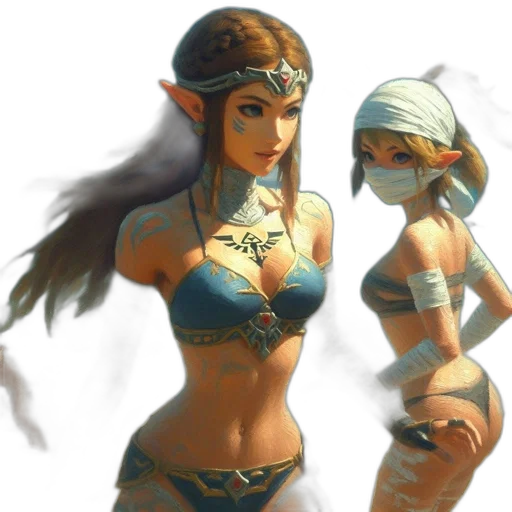 fantasy art, concept art, 3d render, pixel art transparent PNG cut-out