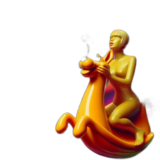 staff, dragon, 3d render, concept art transparent PNG cut-out