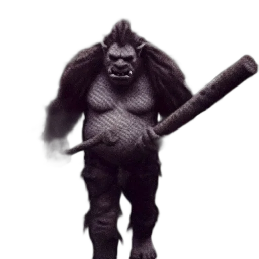 creature, staff, animal, weapon transparent PNG cut-out