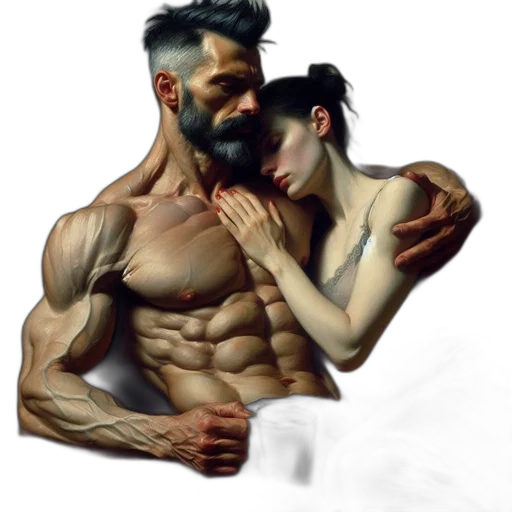 cyberpunk, concept art, fantasy art, oil painting transparent PNG cut-out