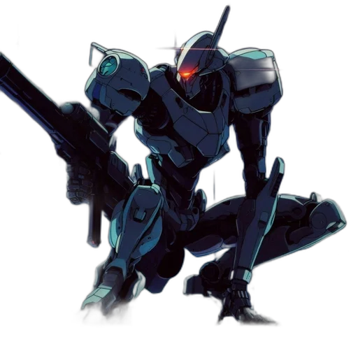 robot, weapon, concept art, pixel art transparent PNG cut-out