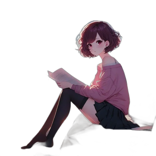 jacket, dress, staff, creature transparent PNG cut-out