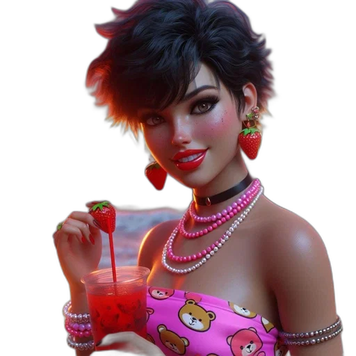 jewelry, vaporwave, concept art, photorealistic transparent PNG cut-out
