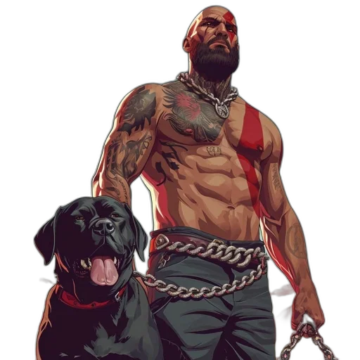 comic book art, concept art, cyberpunk, fantasy art transparent PNG cut-out