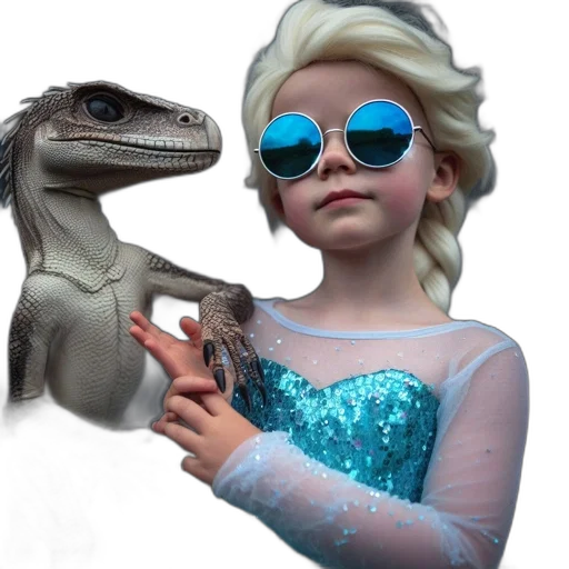 dragon, dress, animal, creature transparent PNG cut-out