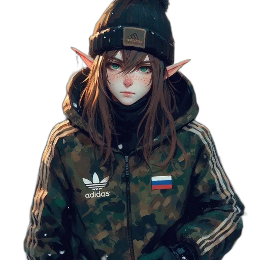 jacket, hat, face, mask transparent PNG cut-out