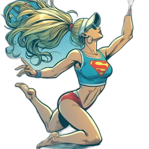 comic book art, concept art, cartoon, fantasy art transparent PNG cut-out