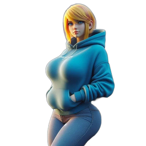 jacket, dress, concept art, 3d render transparent PNG cut-out