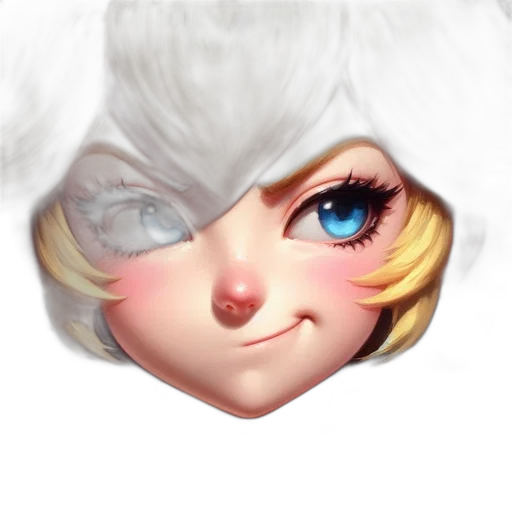 face, hair, crown, mask transparent PNG cut-out