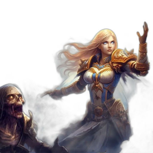 fantasy art, concept art, comic book art, pixel art transparent PNG cut-out