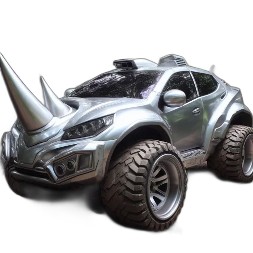 car, robot, dragon, creature transparent PNG cut-out
