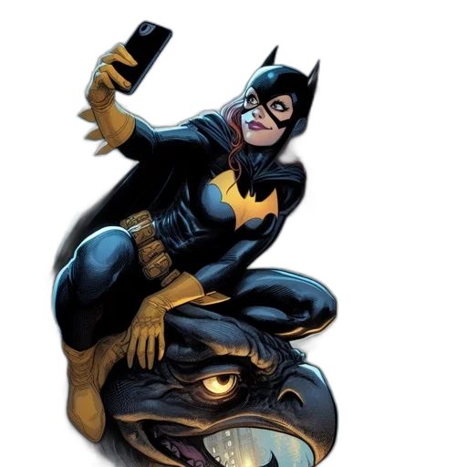 comic book art, concept art, female, superhero transparent PNG cut-out