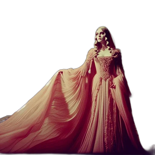 dress, concept art, photorealistic, fantasy art transparent PNG cut-out