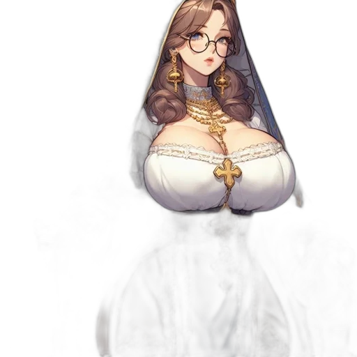 dress, crown, jewelry, concept art transparent PNG cut-out