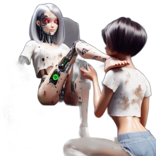 robot, jewelry, weapon, concept art transparent PNG cut-out