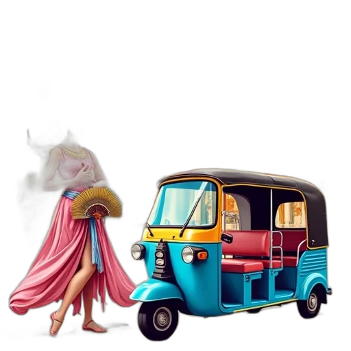 car, dress, staff, animal transparent PNG cut-out
