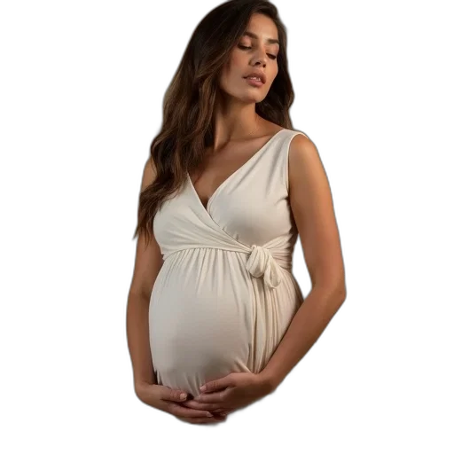 dress, woman, wearing, maternity transparent PNG cut-out
