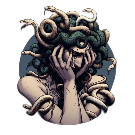 creature, mask, crown, hair transparent PNG cut-out